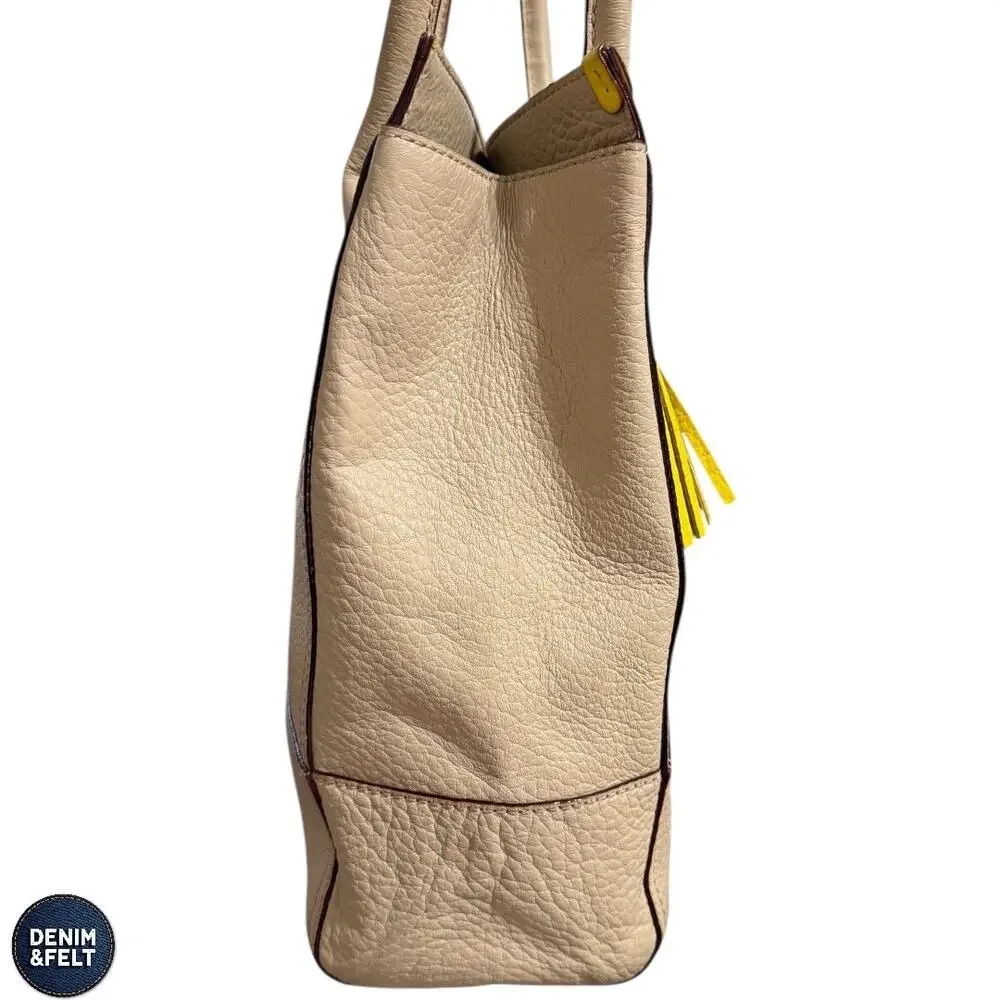 Kate Spade Southport Avenue Linda Large Leather Tote Sand‎ Pearl Work Travel
